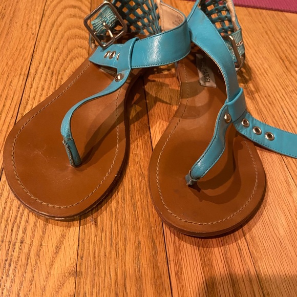 COPY - Steve Madden Teal studded gladiators - Picture 2 of 4